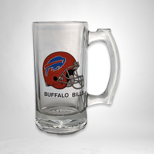 Vintage Buffalo Bills Glass Beer Mug