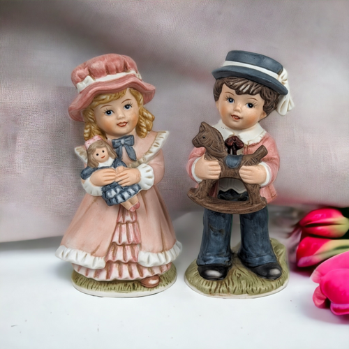 Homco Boy and Girl Couple Figurines 1419