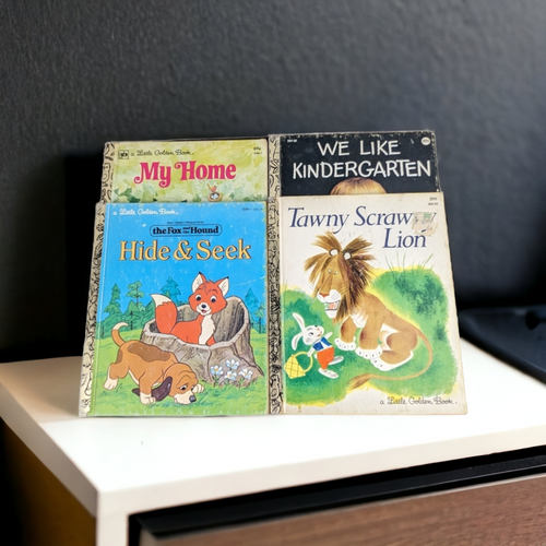 Lot of 4 Vintage Little Golden Books