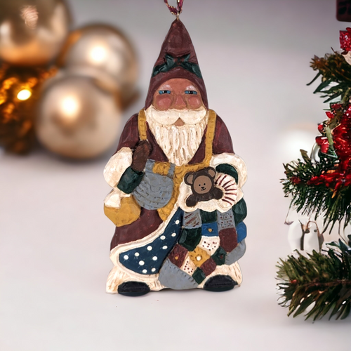 Vintage Paul Bolinger Santa Ornament