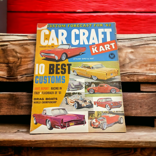 Car Craft February 1962 Magazine - Featuring the 10 Best Customs