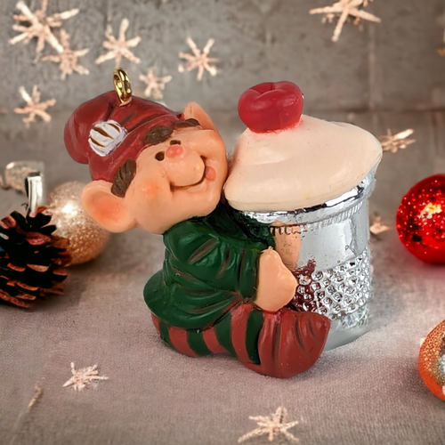 1983 Hallmark Thimble Elf Ornament