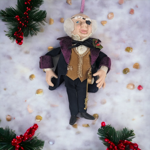 Marjorie Grace Rothenberg Eye Patch Guy Ornament