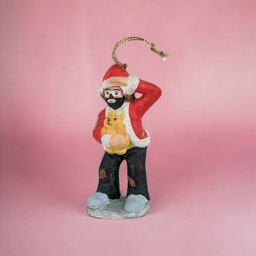 Vintage Flambro Emmett Kelly Jr Hobo Clown Ornament