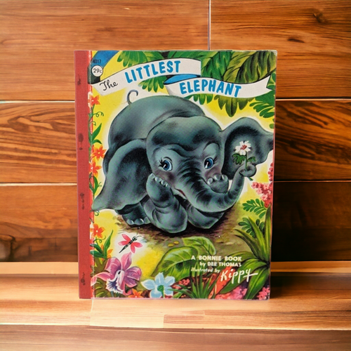 1966 The Littlest Elephant, A Bonnie Book By Dee Thomas