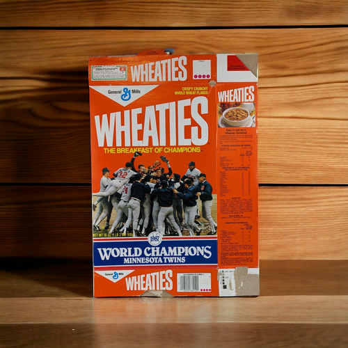 World Series Champs! Vintage 1987 Wheaties Box Tribute to the Minnesota Twins