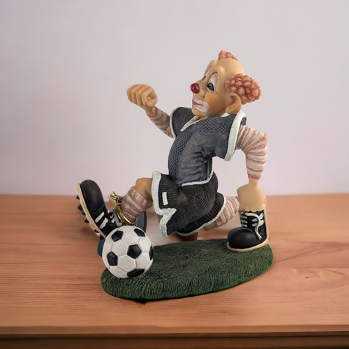 Vintage Cast Art Slaptix Shooting Star Soccer Clown Figurine