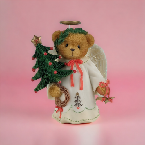 2000 Cherished Teddies Ariel "Everyone Needs A Little Help Learning To Fly" Angel Bear Figurine