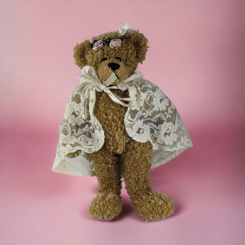 1993 Ty Bear "Eve" 11" Teddy Bear with Lace