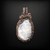 Copper wire wrapped moonstone pendant