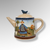 1999 Williraye Studio Coyne & Co Folk Art Tea Pot and Sugar Bowl