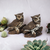 Vintage Homco Ceramic Owl Figurines Pair - 1114