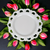 Anchor Hocking Lace Edge White Salad Plate