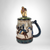 Stoneware Lidded Stein with Native American Theme