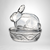 Galerie Clear Glass Bunny Trinket Box