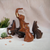 Mixed Set of Vintage Wood Carved and Plastic Animals