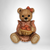 Homco Bear with Apple Basket Figurine 1425