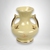 Yellow Art Deco Ceramic Vase Trio
