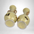 Yellow Art Deco Ceramic Vase Trio