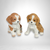 Pair of Homco Puppy Figurines