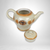Vintage Porcelier Brown Medallion Teapot and Lid