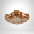 Peach Lustre Shelled Shaped Candy Dish