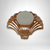 Peach Lustre Shelled Shaped Candy Dish