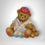 1997 Cherished Teddies "Can't Bear To See You Under The Weather" Figurine