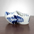 Ceramic Shoe Shaped Ashtray Hand Painted in Delft Blue