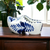 Ceramic Shoe Shaped Ashtray Hand Painted in Delft Blue