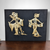 Asian Straw Art Picture of Man and Woman, Unframed