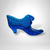 Vintage Fenton Blue Cat Glass Shoe Figurine