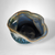 Handmade Blue Asymmetrical Pottery Vase, Signed