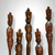 Set of 6 Hand Carved Tribal Wooden Utensils