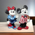 Vintage Painted Walt Disney Mickey and Minnie Mouse Set