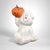 Vintage Ghost with Pumpkin Ceramic Figurine