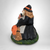 Vintage Ceramic Witch with Scarecrow Halloween Tealight Holder