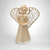 Set of 3 Angels Praying Corn Husk Fiber Figurines