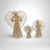 Set of 3 Angels Praying Corn Husk Fiber Figurines