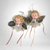 Pair of Resin Angel Ornaments/Wall Hangers with Lace