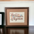 Vintage Framed Completed Cross Stitch: 'Love, Honor, and Negotiate