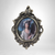 Vintage Miniature Silk Padded Cameo Portrait