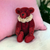 1999 Dark Red Vintage Velvety Bear