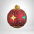 Vintage Handpainted Red Ornament