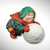 Vintage Dept. 56 Merrymaker Sebastian the Snowball Maker Figurine