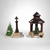 1987 Dept, 56 "Village Well and Holy Cross" 2 Piece Set, Heritage Collection