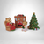 Vintage Homco Christmas Bear 4 Piece Set 5103