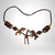 Vintage Wood Beaded Animal Necklace