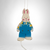 Vintage Pull String Easter Bunny Ornament and Egg Set