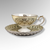 Lefton Hand Painted Pedestal Cup and Reticulated Saucer Set TK20583